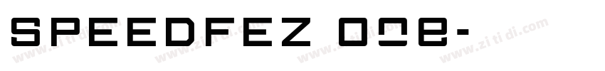 SPEEDFEZ One字体转换